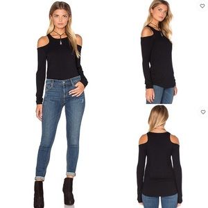 Long sleeve meridian cold shoulder LNA shirt size Medium